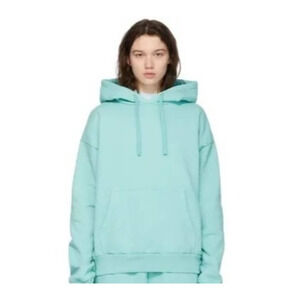 Nwot NOON GOONS Blue Icon Hoodie Oversized W/ Kangaroo Pockets Sz Med -MSRP $189